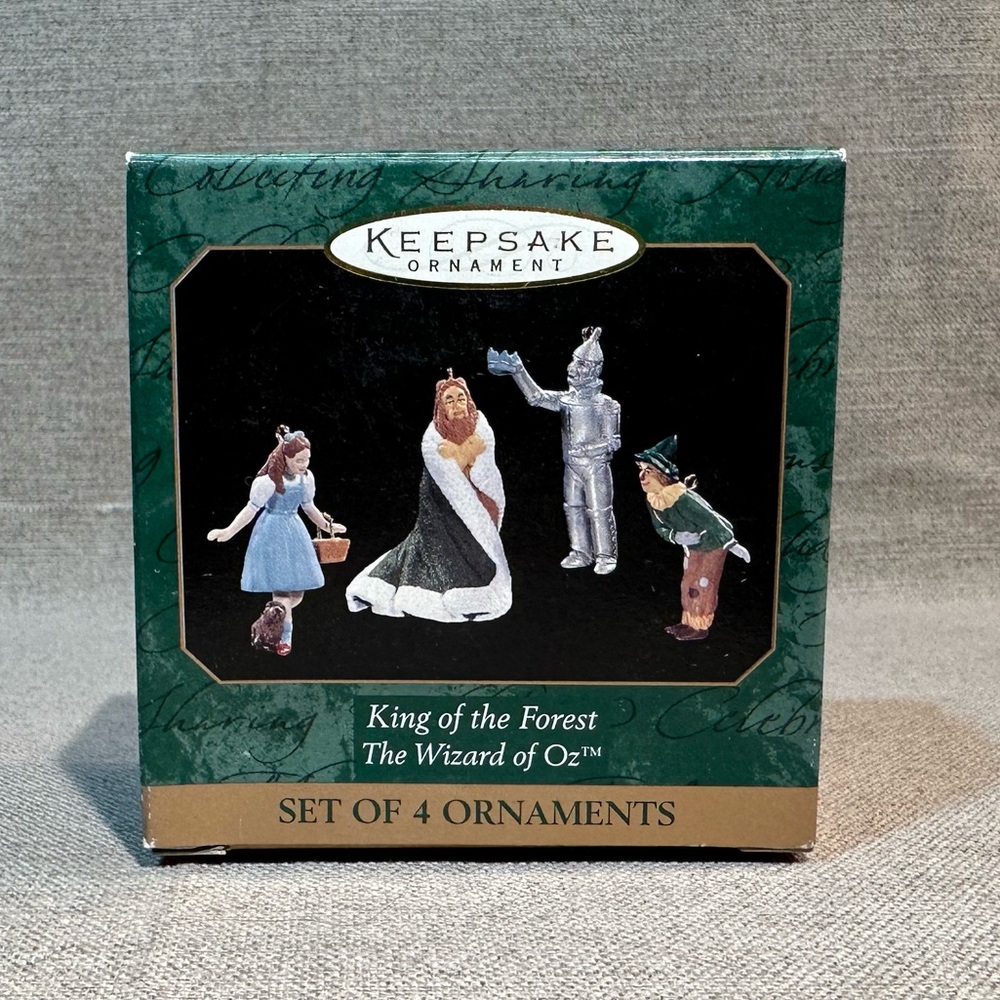 Wizard of Oz Vintage Hallmark Christmas Ornaments - “King of the Forest”
